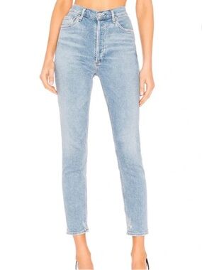 Impo High-Rise Slim Ankle Jeans - Light Blue Wash